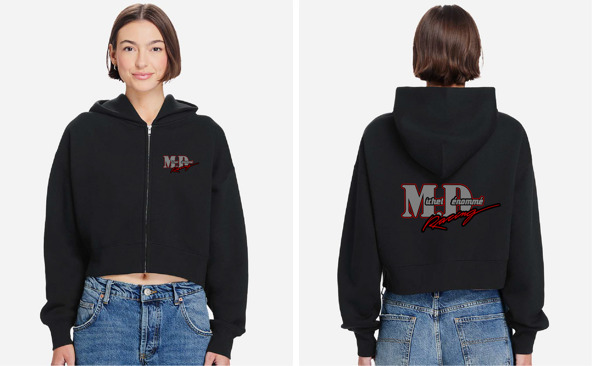 Michel Dénommé Racing Full Zip Cropped Hoodie